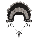 gothic moe rococo headgear in black and white