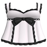 ♱ ┊ gothic pink and black ruffled doll dress