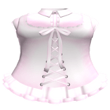 ♡꒰ gothic pink corset laced dress