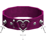 ⛧ Gothic Pink Heart Cross Choker (3.0) 
