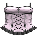 Gothic Pink/Black Spiky Cross Dress