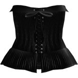 gothic pinstripe vampire corset dress black