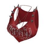 Gothic Punk Spiked Tank Top red[MAX]