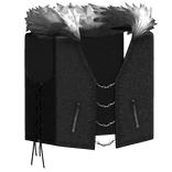 Gothic Punk Vest w/ Fur