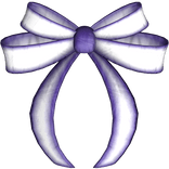 Gothic Purple and White Hair Lace Bow