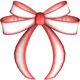 Gothic Red and White Hair Lace Bow