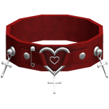 ⛧ Gothic Red Heart Cross Choker (3.0) 