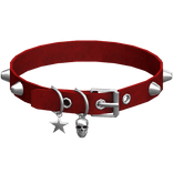 ⛧ Gothic Red Skull Spiked Choker (3.0)