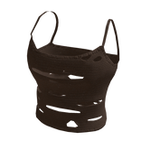 Gothic Ripped Brown Tank