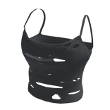 Gothic Ripped Gray Tank