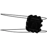 ☆ Gothic Ruffled Eyepatch Black