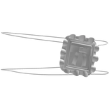 ☆ Gothic Ruffled Eyepatch White