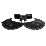 ˶ Gothic Ruffled Pet Collar Black
