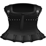 ♱ gothic ruffled uniform w harness in black 