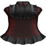 🖤 gothic ruffled victorian dress in red & black