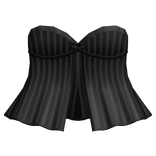 gothic stripe dress 3.0 black