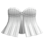 gothic stripe dress 3.0 white