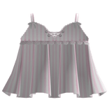 gothic striped babydoll night dress baby pink
