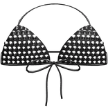 ʚ♡ɞ gothic studded spikey top w bow in black