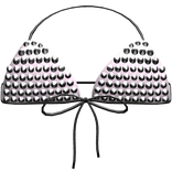 ʚ♡ɞ gothic studded spikey top w bow in pink