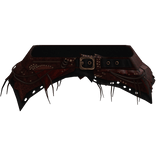 Gothic Tribal Skirt Leather Emo Belt Skirt Red