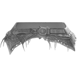 Gothic Tribal Skirt Leather Emo Skirt Belt White