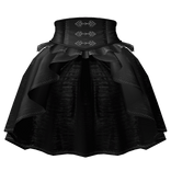 gothic victorian black bustle skirt w/ corset