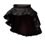 gothic victorian bustle skirt 3.0 red & black