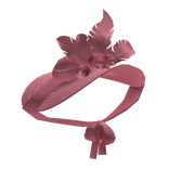 Gothic Victorian Elegant Large Hat Flowers Pink