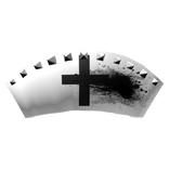 gothic vkei black spike nurse hat