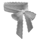 † : gothic white lace side bow choker (3.0)