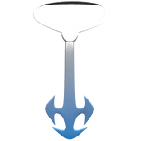 Gradient Cross Tie 3.0 (White + Blue)