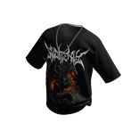 Graphic SVDDENLY T-Shirt Black w/ Cross Chain