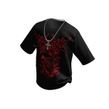 Graphic SVDDENLY T-Shirt Black w/ Cross Chain