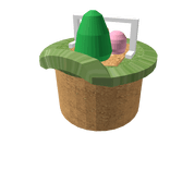 Grass with ground block with three Eggs Hat