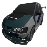 Gray And Blue Sports Car