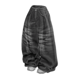 Gray Baggy Y2K Skatecore Jeans