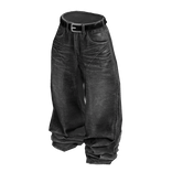 Gray Classic Baggy Denim