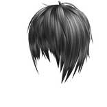 Gray disheveled hair,  gothic  x emo x vkei