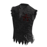 ♾️Gray goth punk anarchist torn vest