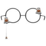 gray halloween ghost eyewear