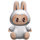 Gray Labubu Monster Plushie Backpack