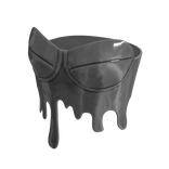 gray silver paint drip tube top