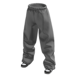 Gray Sweatpants with Sneakers