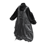 Gray Y2K Baggy Overall Outfit [PBR]