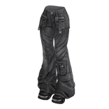 Gray Y2K It-Girl Flared Denim Jeans