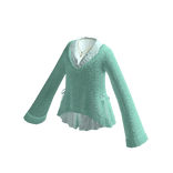 Collared Cardigan with Pockets (Mint)