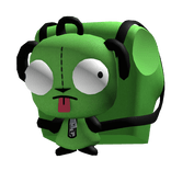 Green Alien Backpack w/ Matching Shirt 3.0