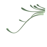 Green alien tail