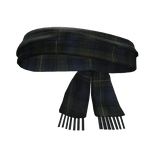 Green & Blue Plaid Emo Vintage Tied Scarf